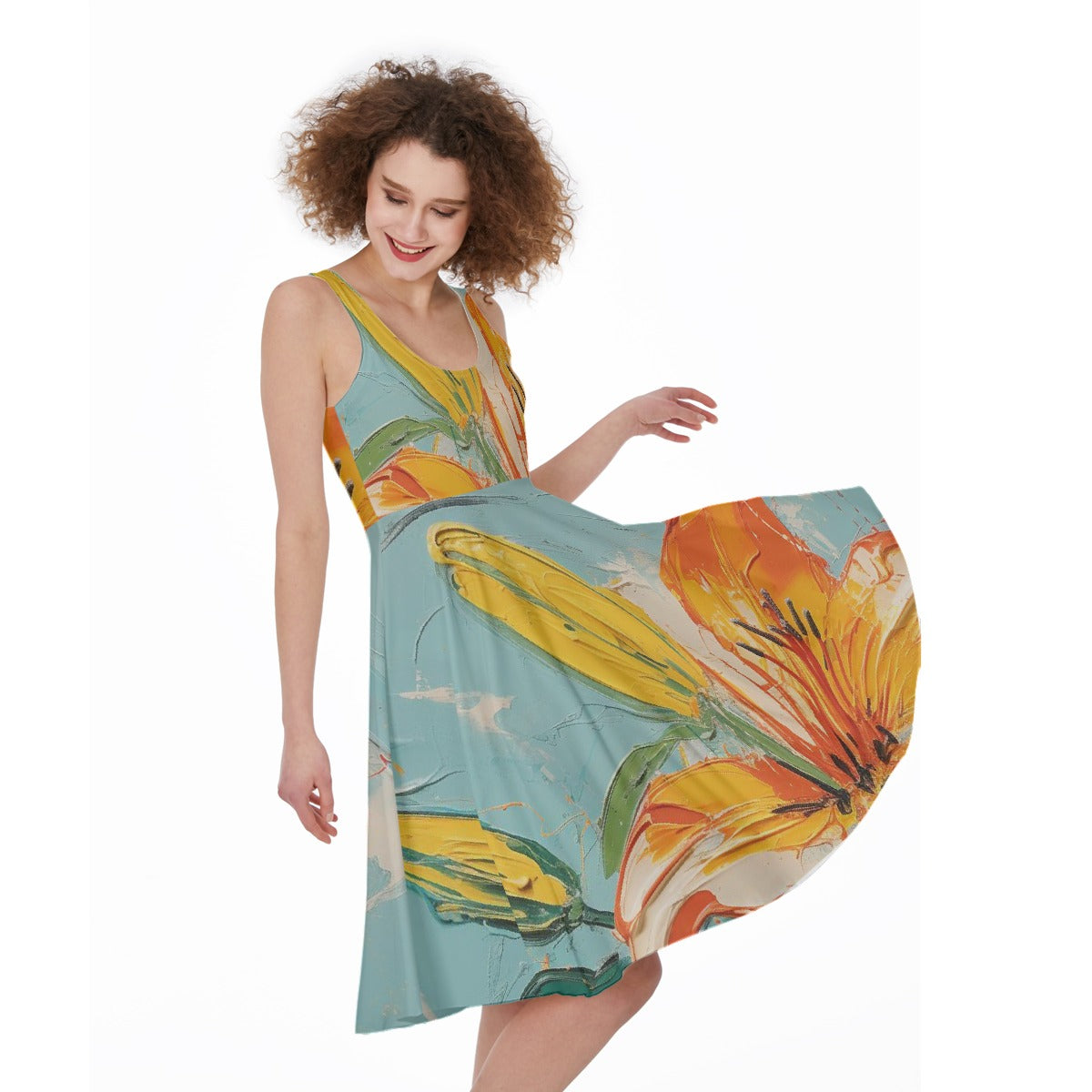 All-Over Print Women's Sleeveless Dress
