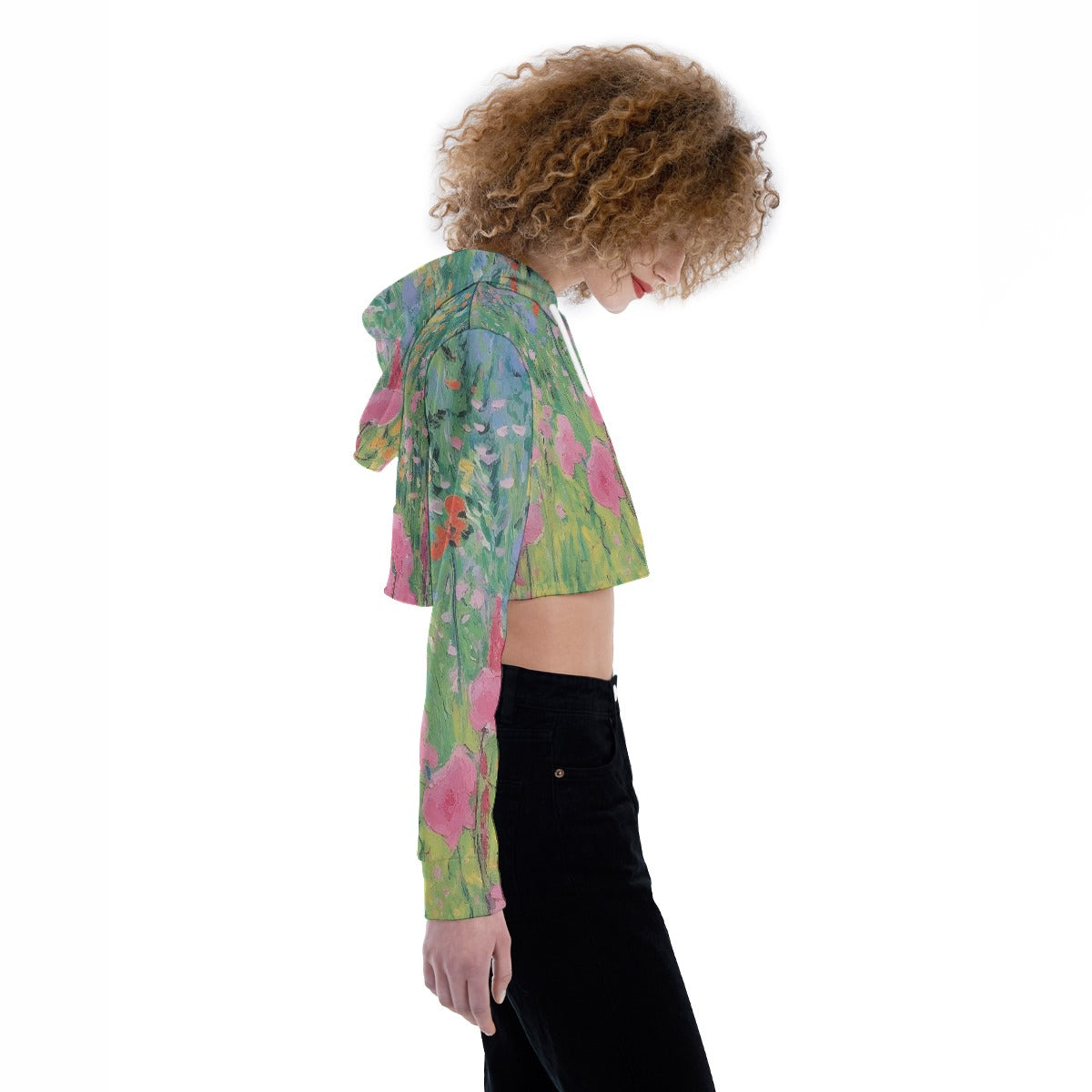 All-Over Print Women's Crop Top Hoodie