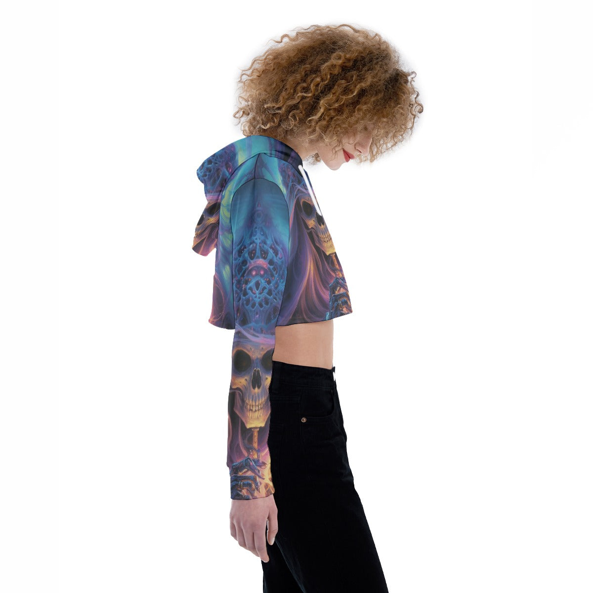 All-Over Print Women's Crop Top Hoodie