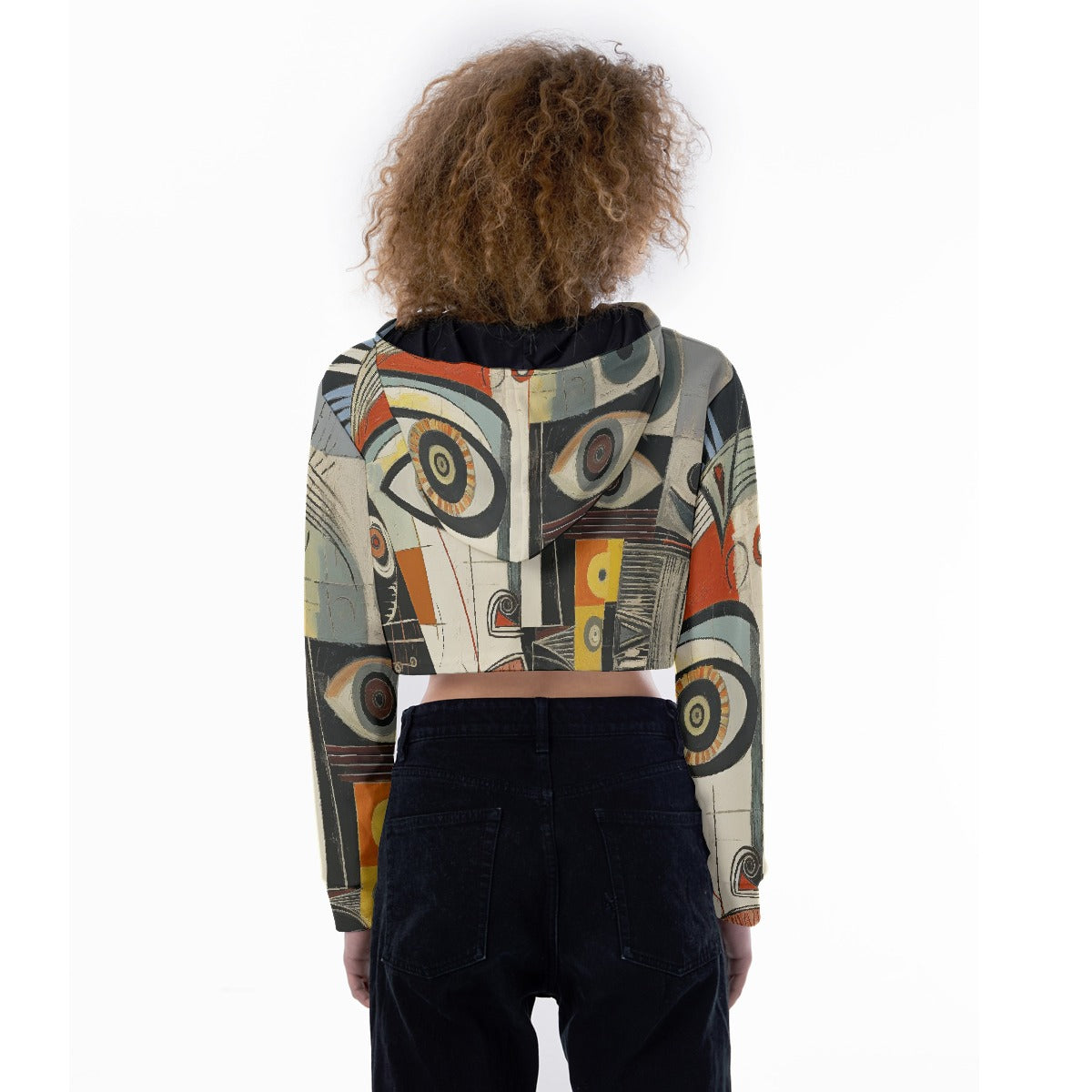 All-Over Print Women's Crop Top Hoodie