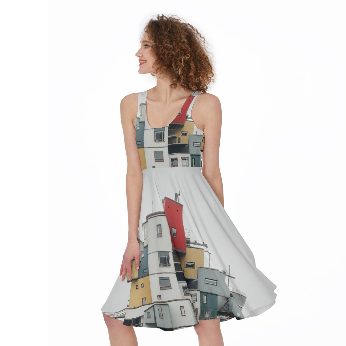 All-Over Print Women's Sleeveless Dress