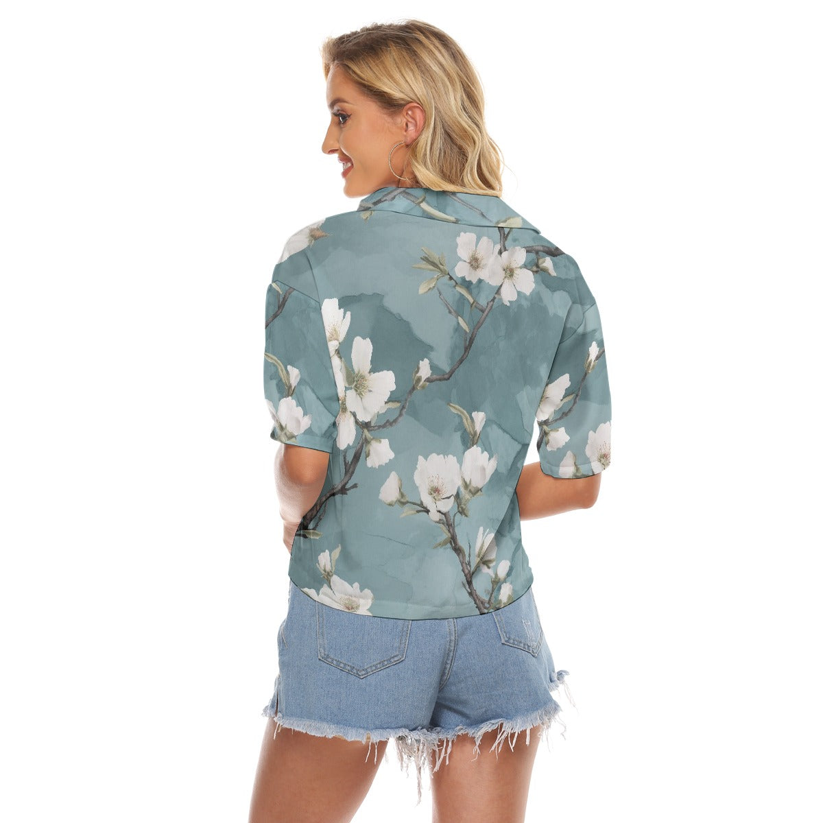 All-Over Print Women's V-neck Shirts