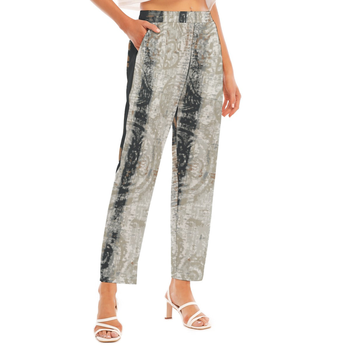 All-Over Print Women's Loose Straight-leg Pants