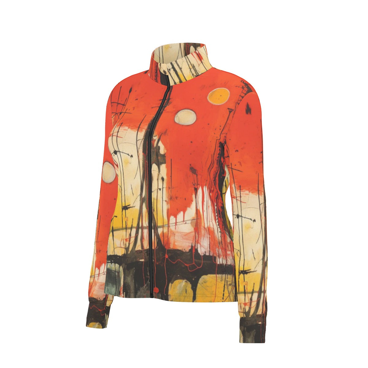 All-Over Print Women's Long Sleeve Thumbhole Jacket