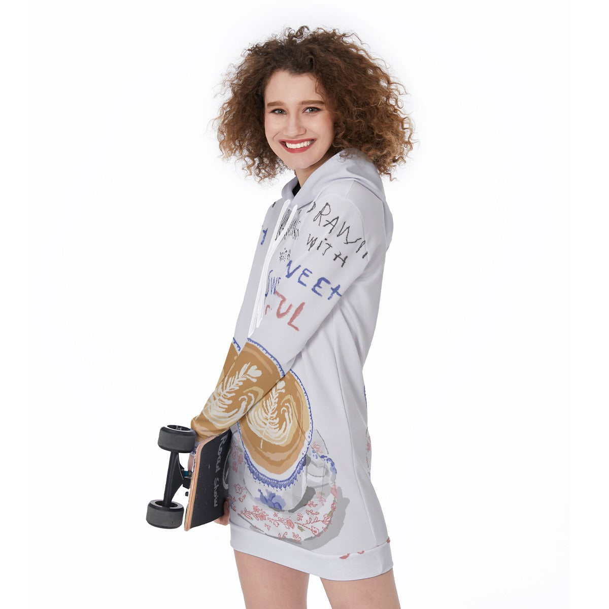 All-Over Print Women's Long Hoodie