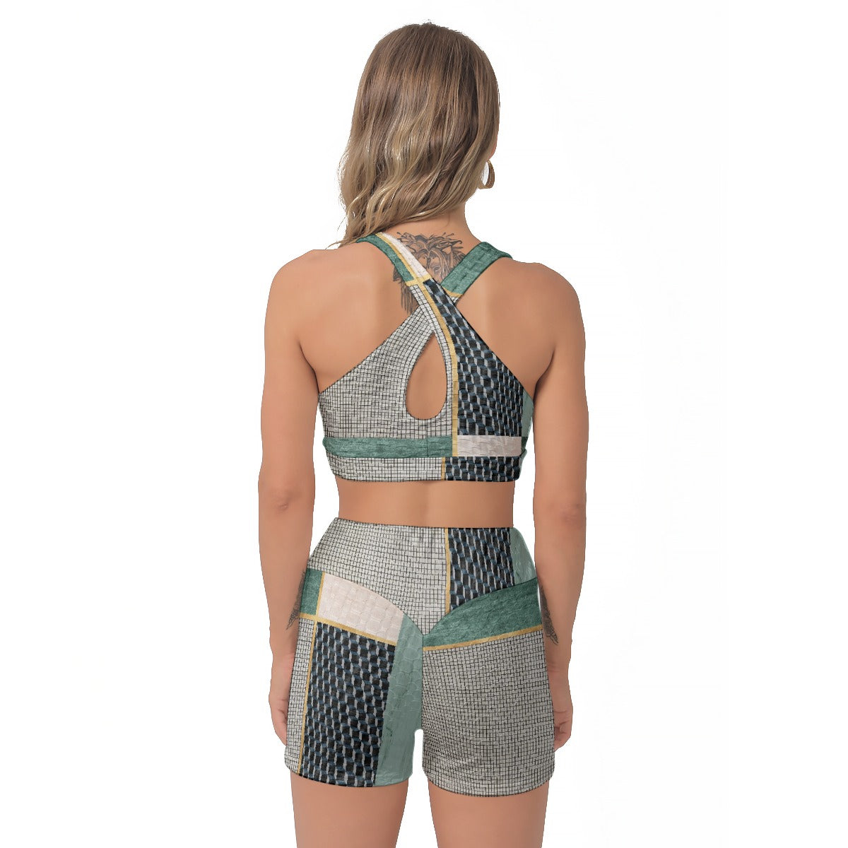 All-Over Print Women's Sports Bra Suit