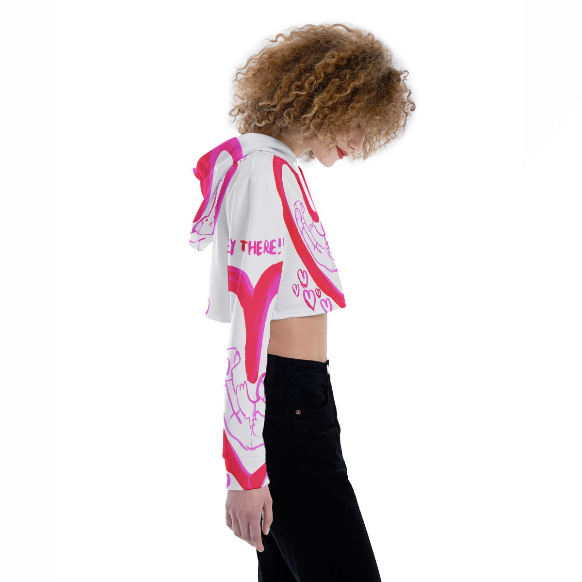 All-Over Print Women's Crop Top Hoodie