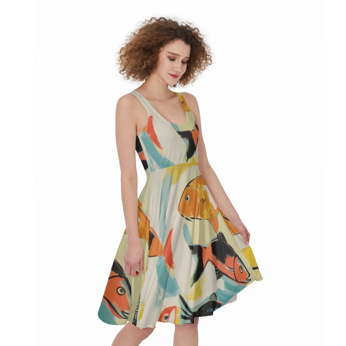 All-Over Print Women's Sleeveless Dress