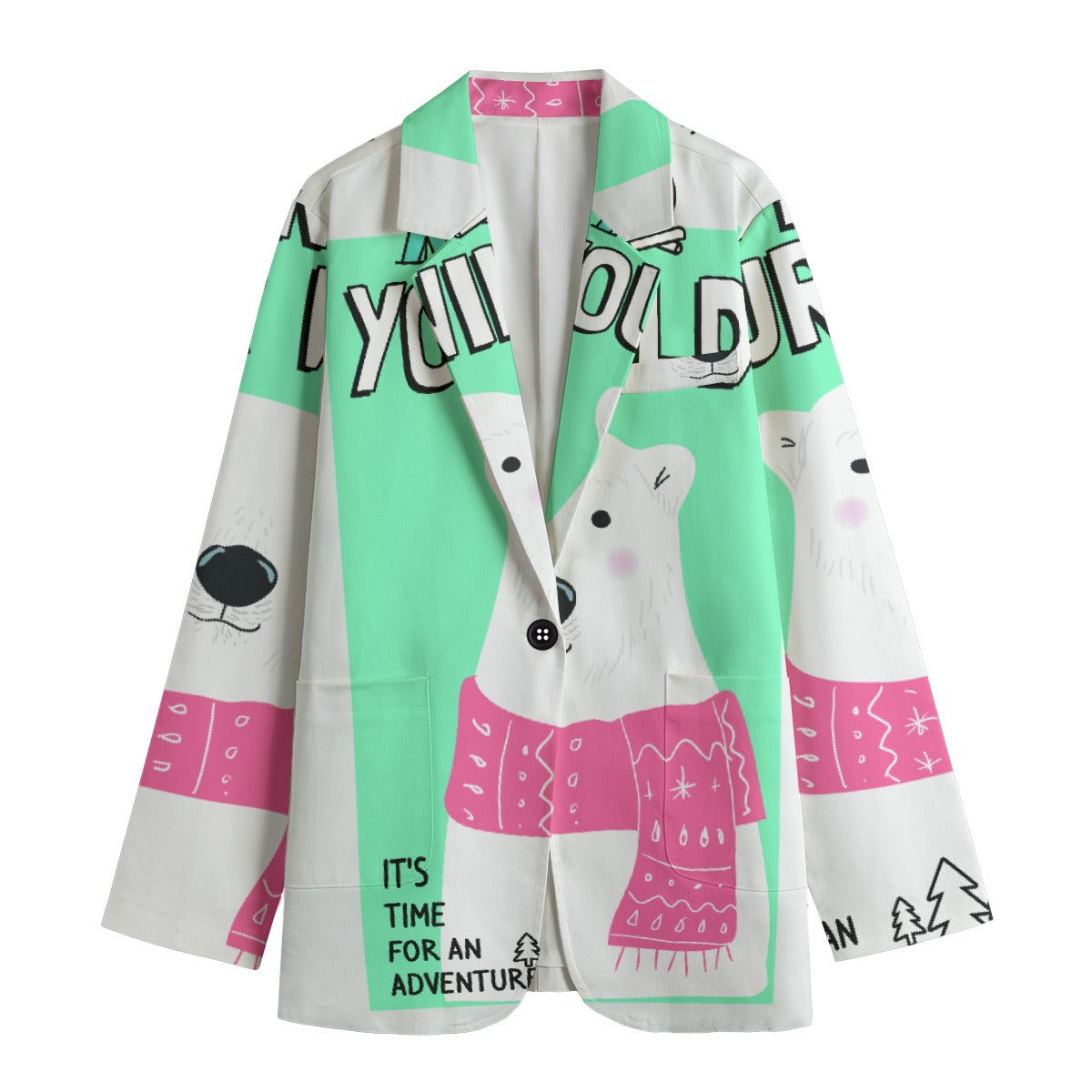 All-Over Print Women's Leisure Blazer