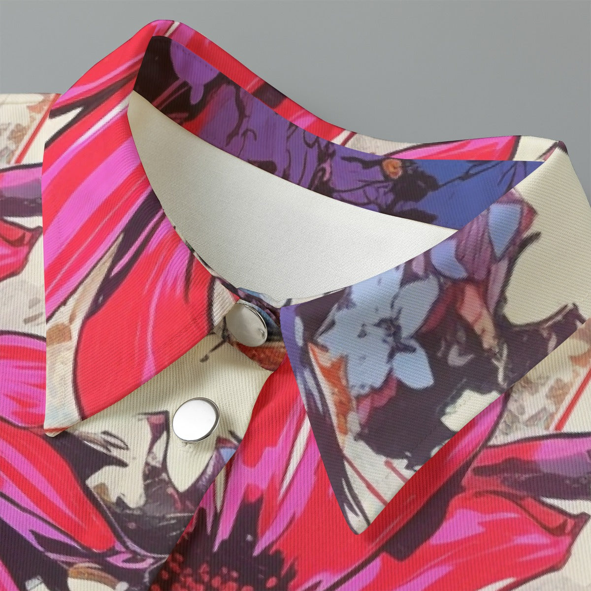 All-Over Print Women's Cropped Jacket | 245GSM Cotton