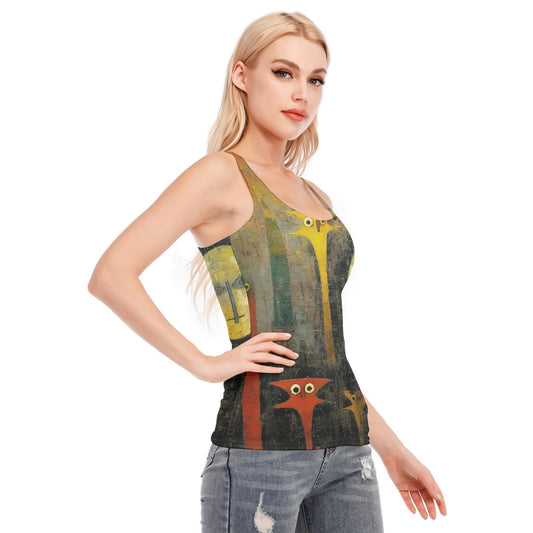 All-Over Print Women's Racer Vest | 190GSM Cotton