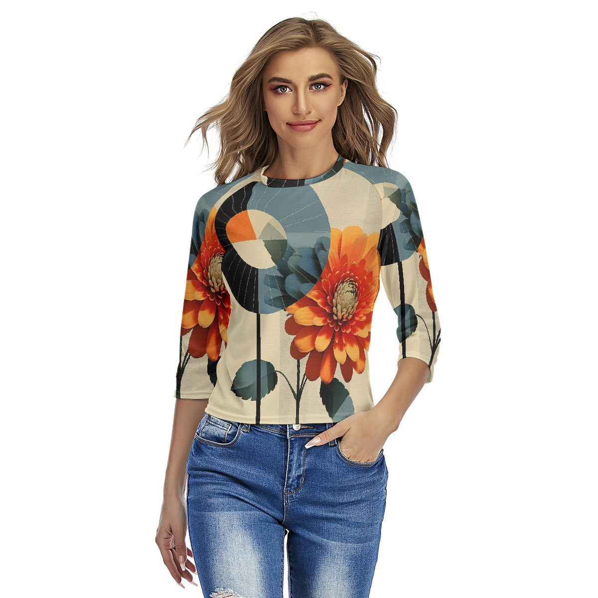 All-Over Print Women's Raglan Sleeves T-shirts