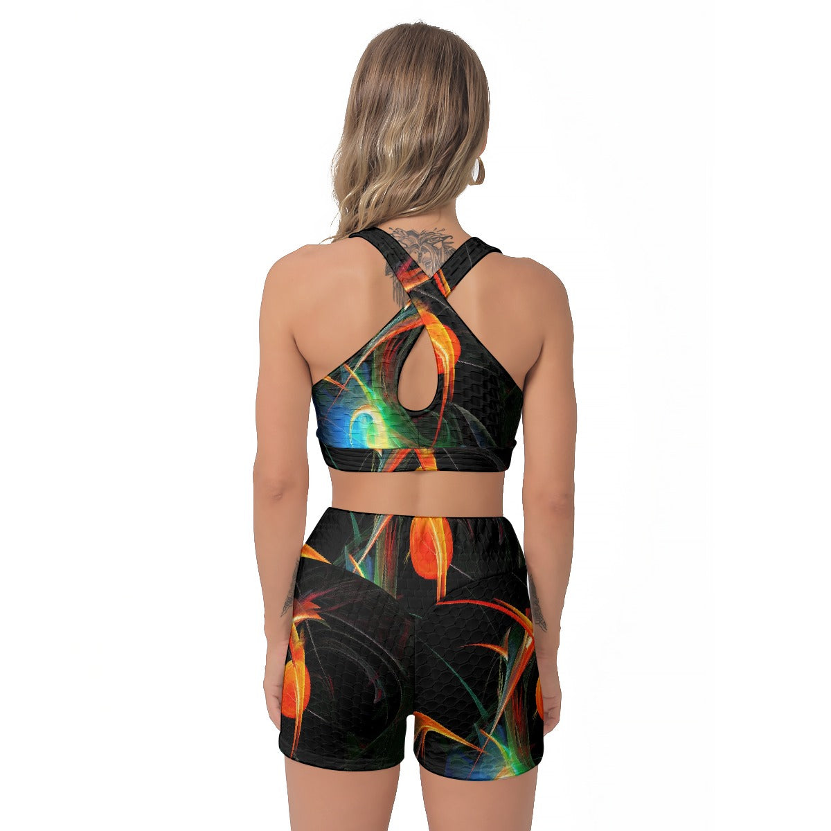 All-Over Print Women's Sports Bra Suit