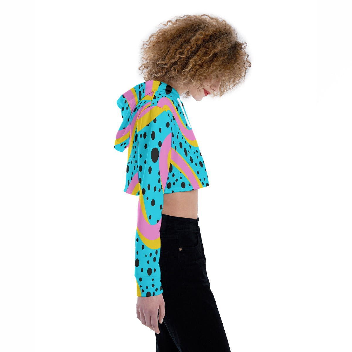 All-Over Print Women's Crop Top Hoodie