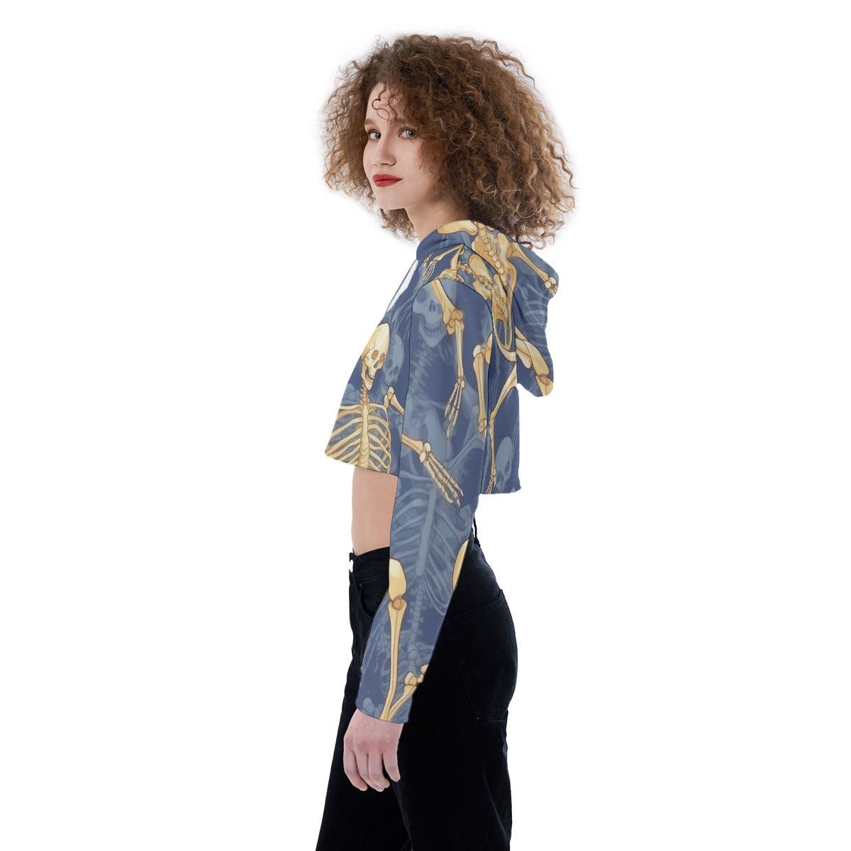 All-Over Print Women's Crop Top Hoodie