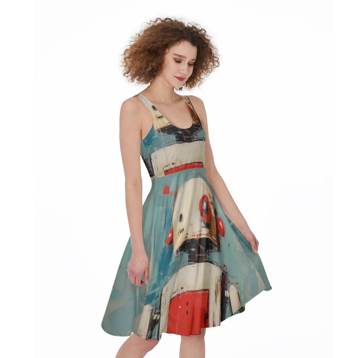 All-Over Print Women's Sleeveless Dress
