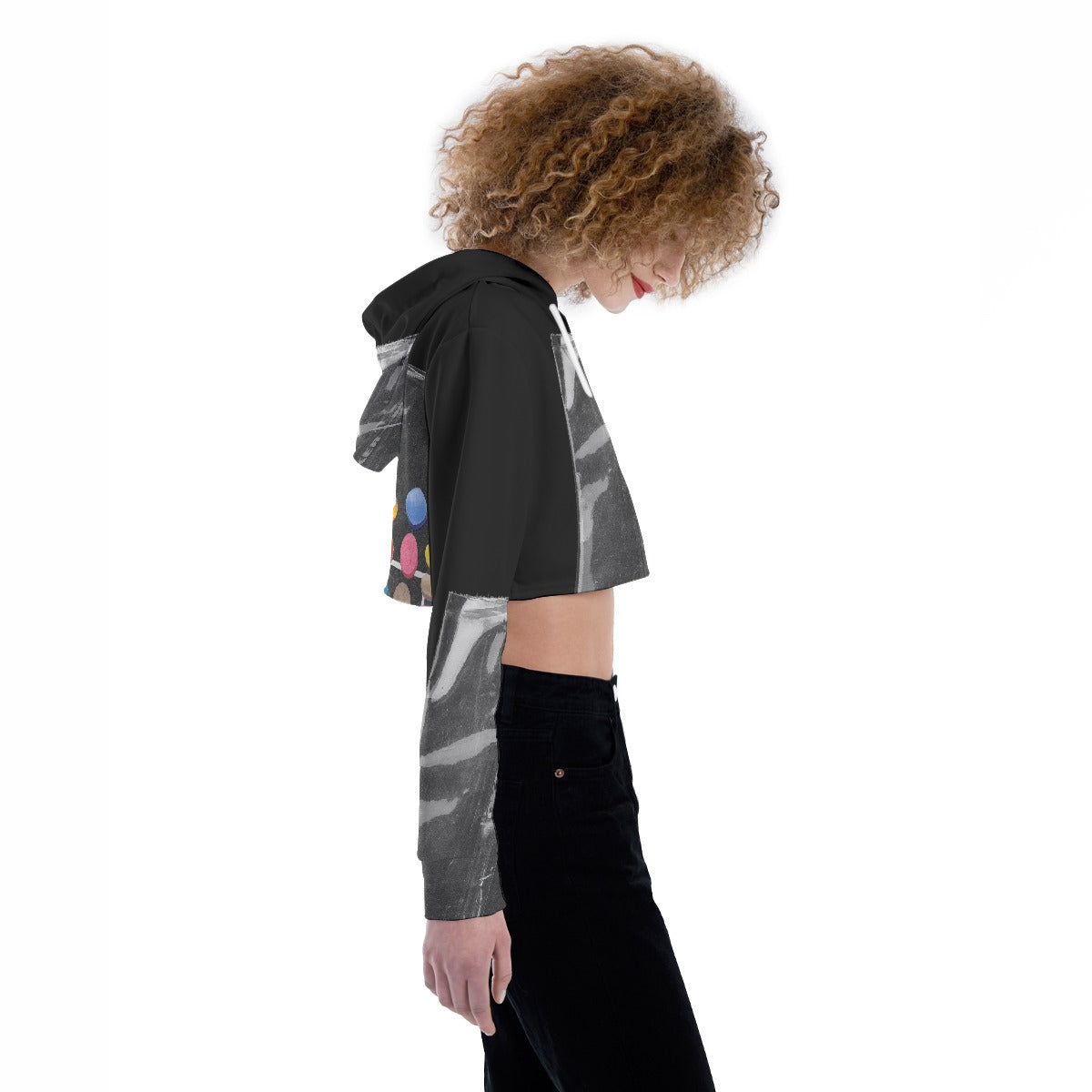 All-Over Print Women's Crop Top Hoodie
