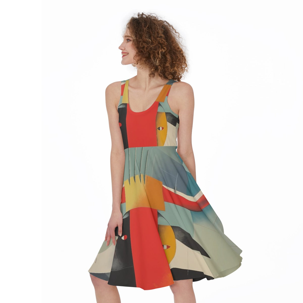 All-Over Print Women's Sleeveless Dress