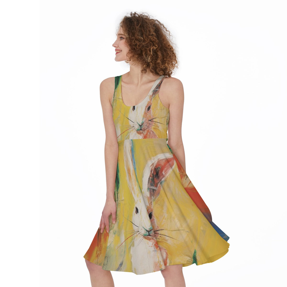 All-Over Print Women's Sleeveless Dress