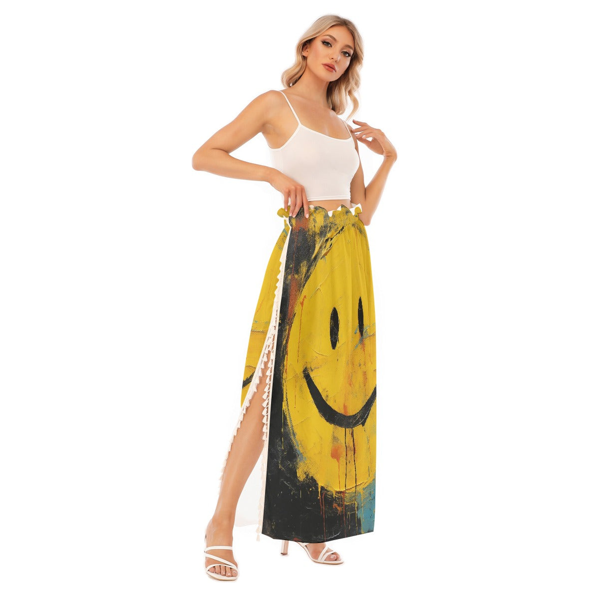 All-Over Print Women's Side Split Skirt