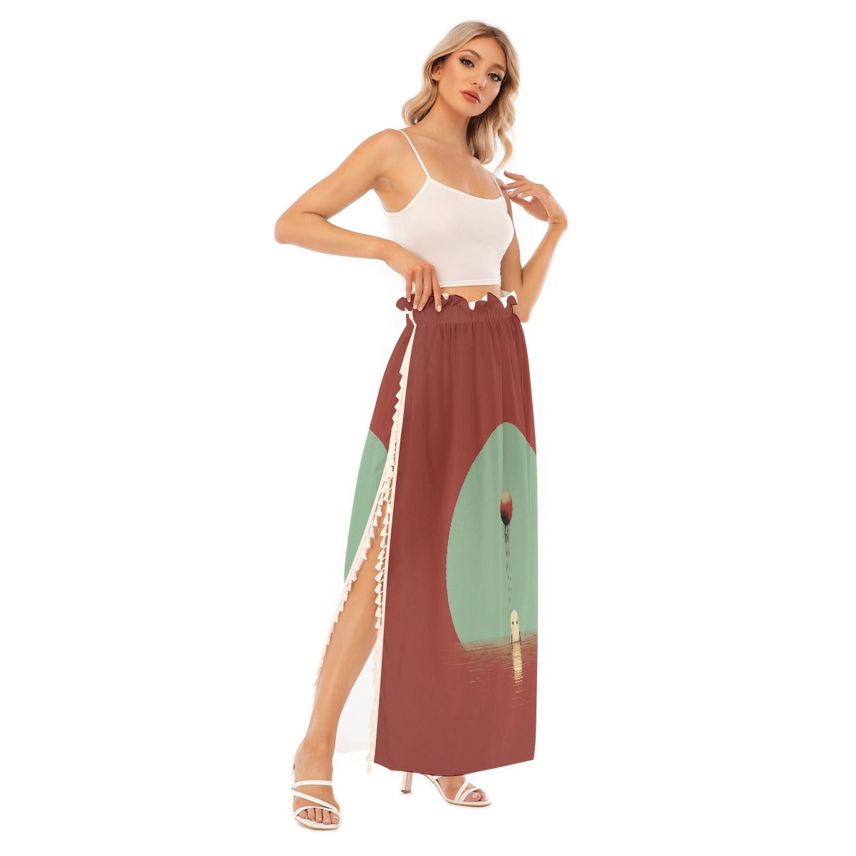 All-Over Print Women's Side Split Skirt