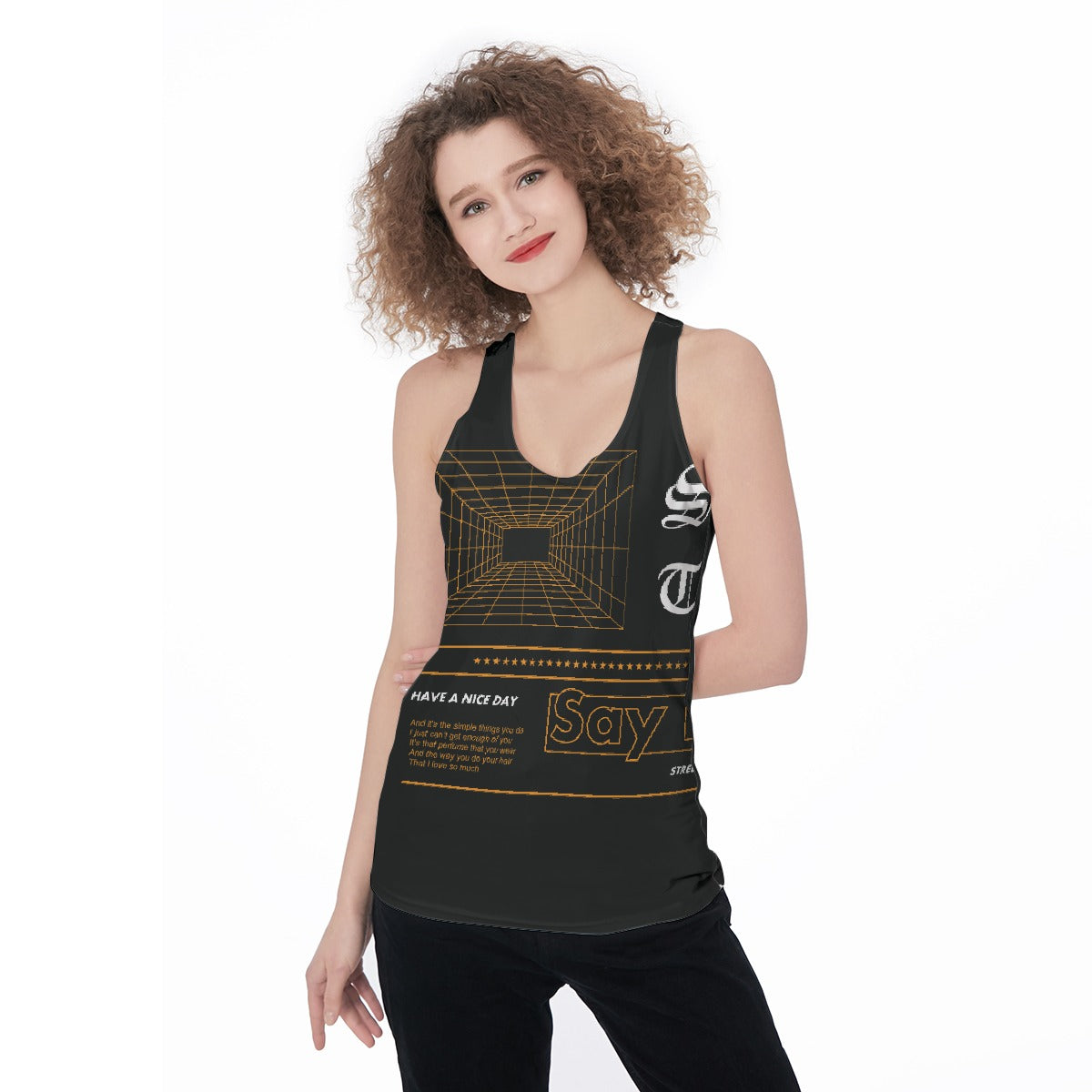 All-Over Print Women's Racerback Tank Top
