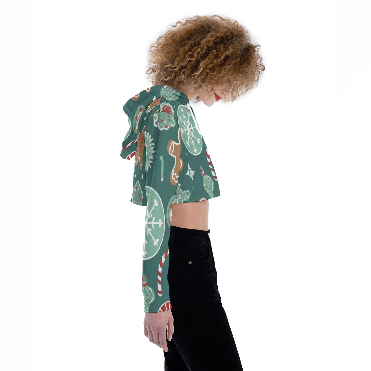 All-Over Print Women's Crop Top Hoodie