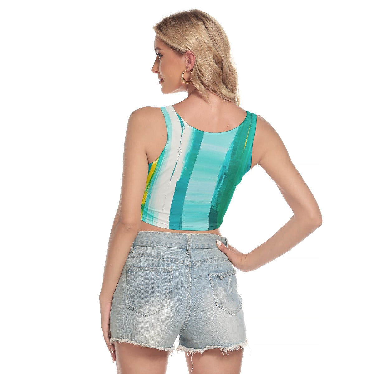 All-Over Print Women's Sport Crop Tank Top