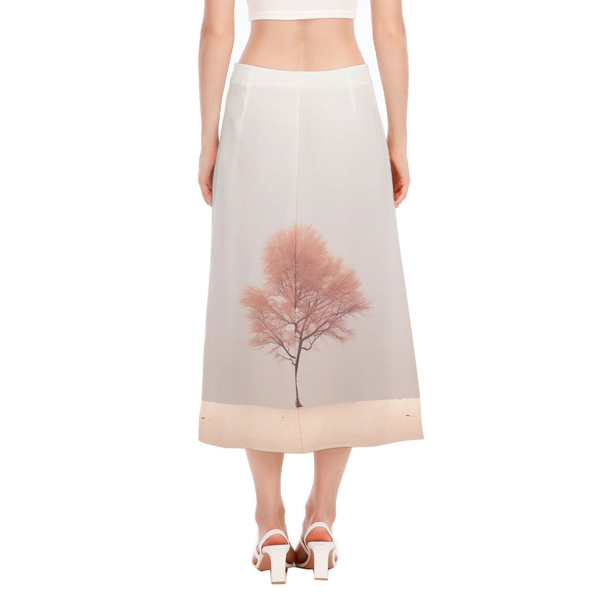 All-Over Print Women's High Slit Long Skirt