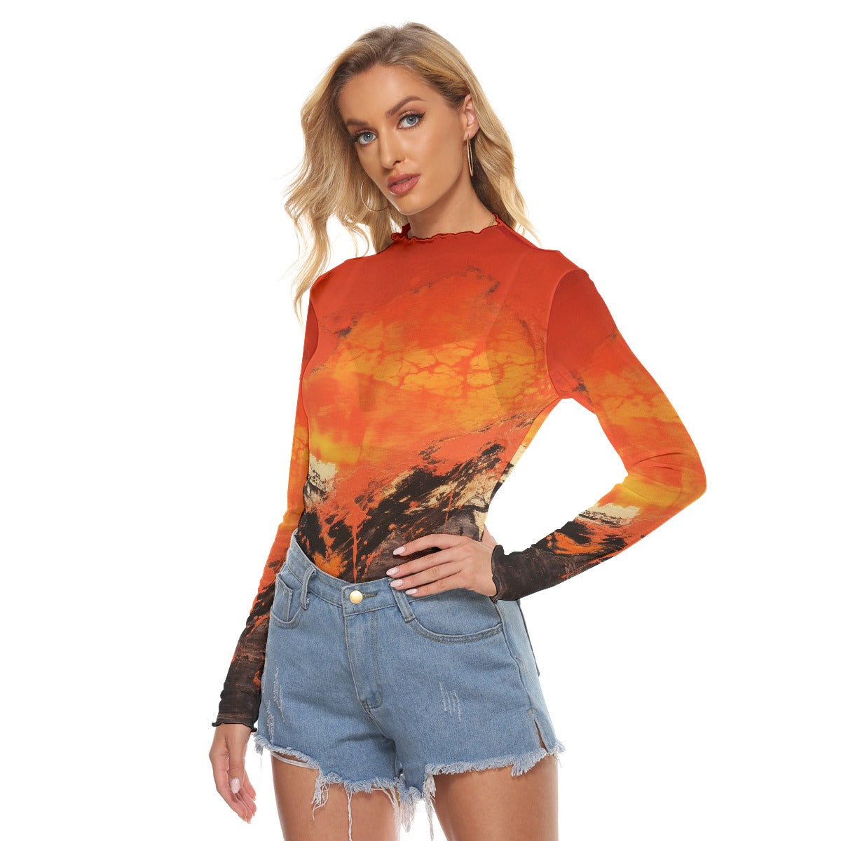 All-Over Print Women's Mesh T-shirt