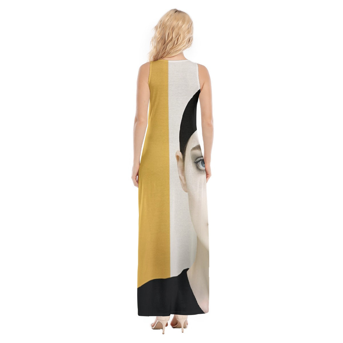 All-Over Print Women's Vest Dress | Length To Ankle