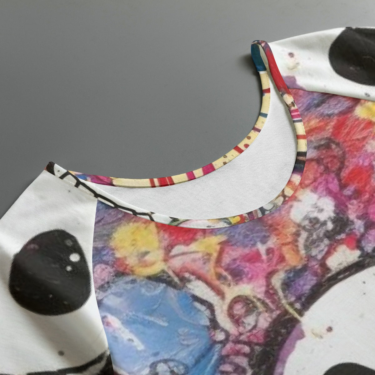 All-Over Print Women's Round Neck T-shirt With Raglan Sleeve