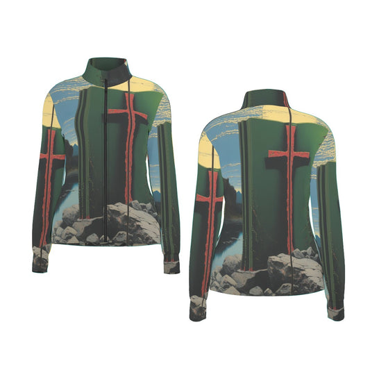 All-Over Print Women's Long Sleeve Thumbhole Jacket