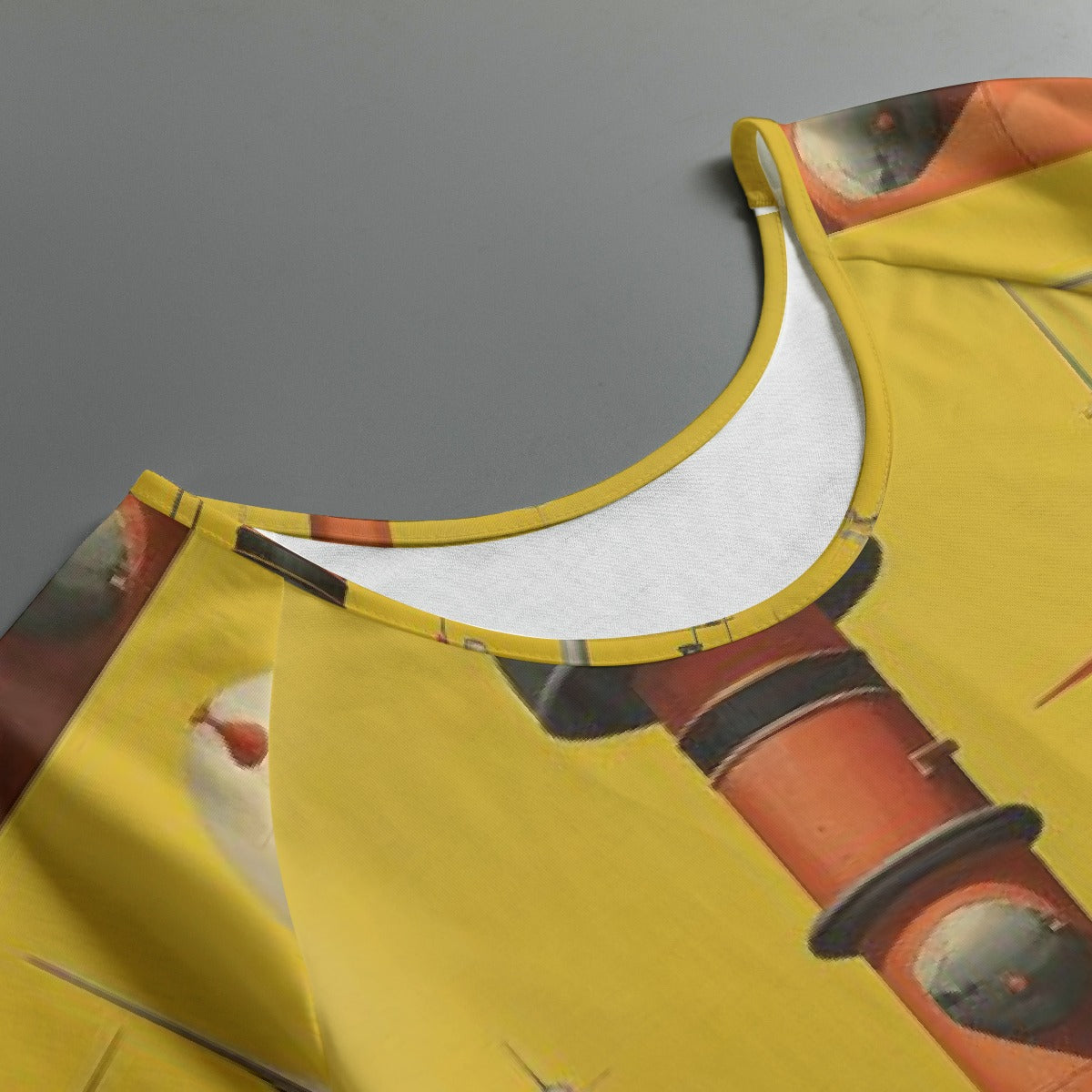 All-Over Print Women's Round Neck T-shirt With Raglan Sleeve