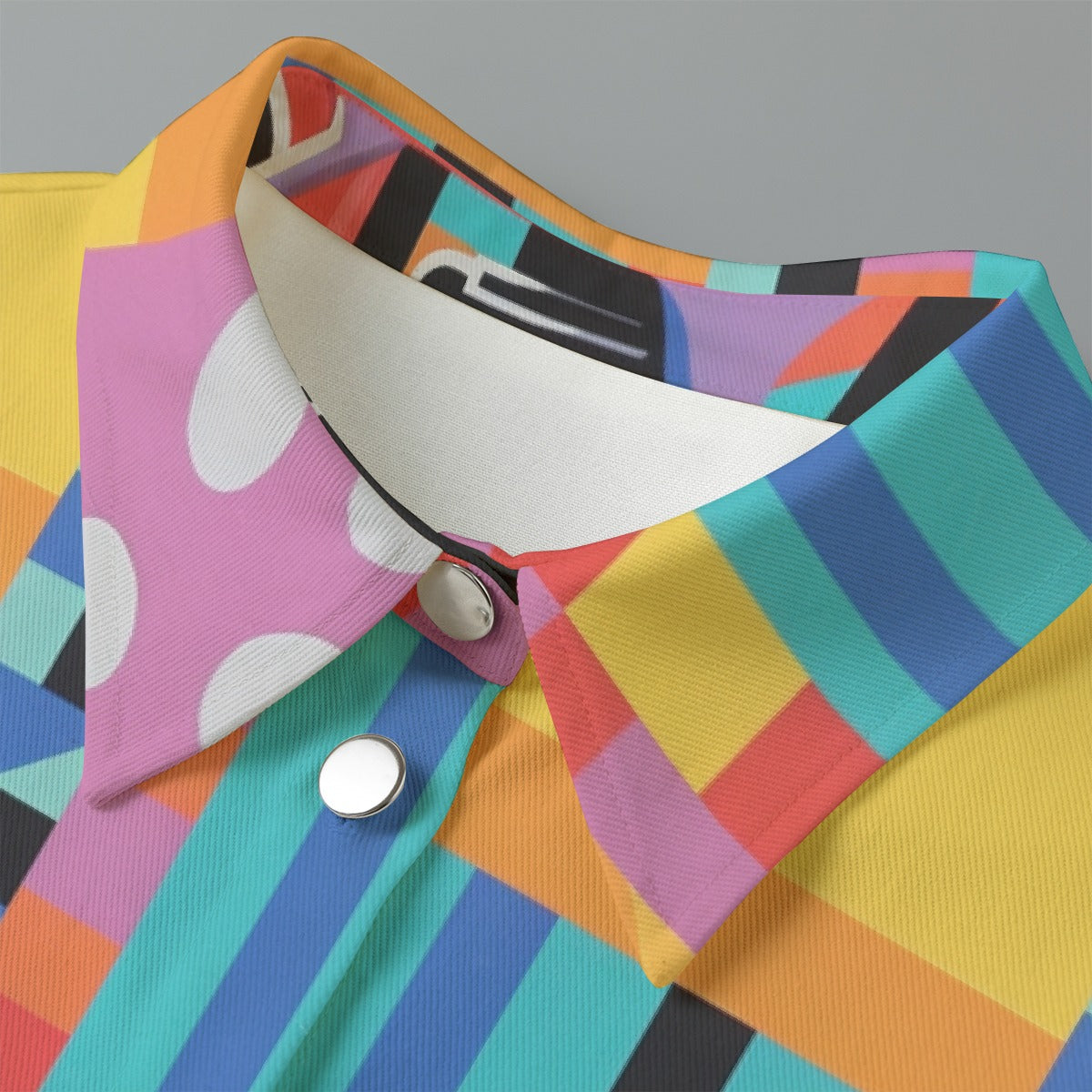 All-Over Print Women's Cropped Jacket | 245GSM Cotton