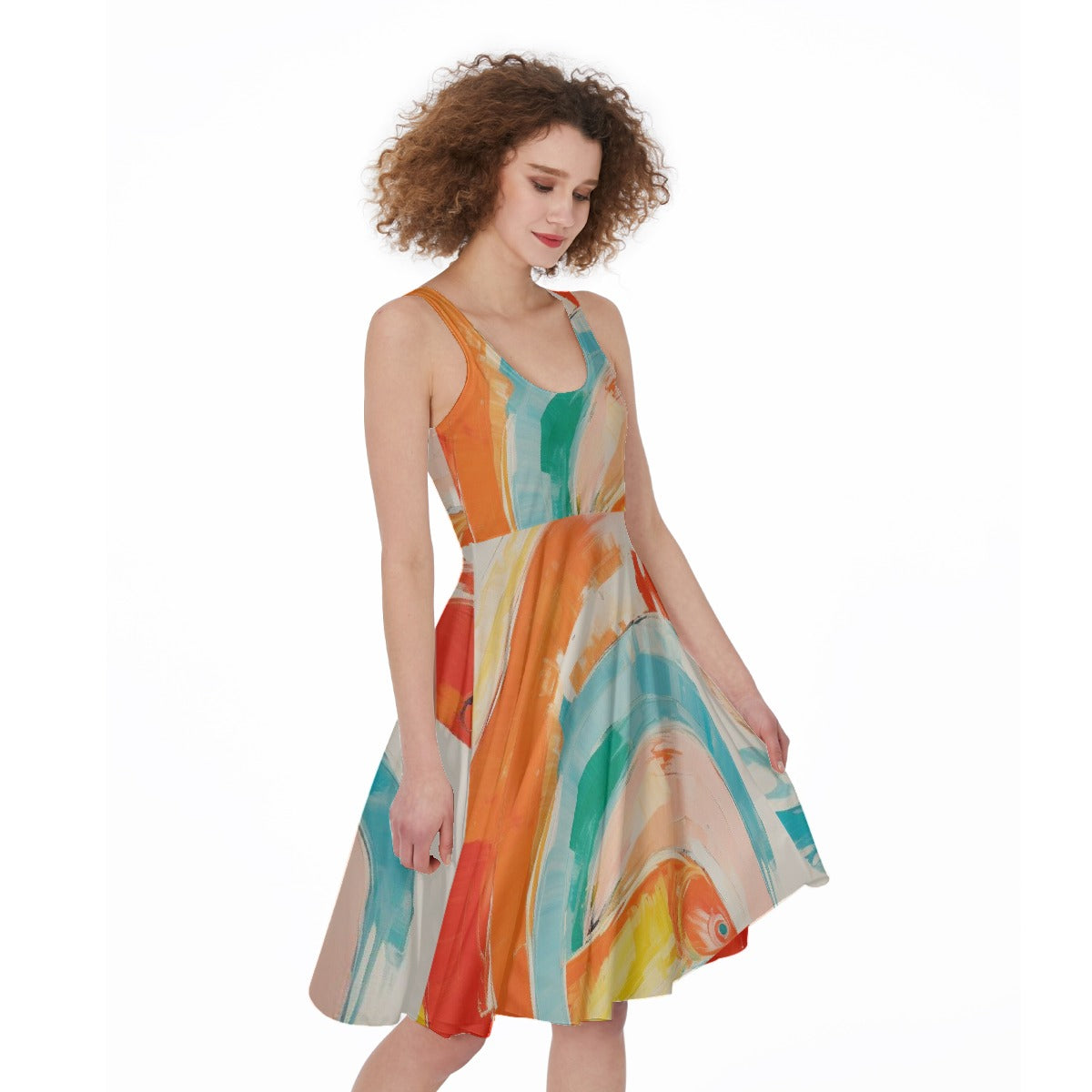 All-Over Print Women's Sleeveless Dress