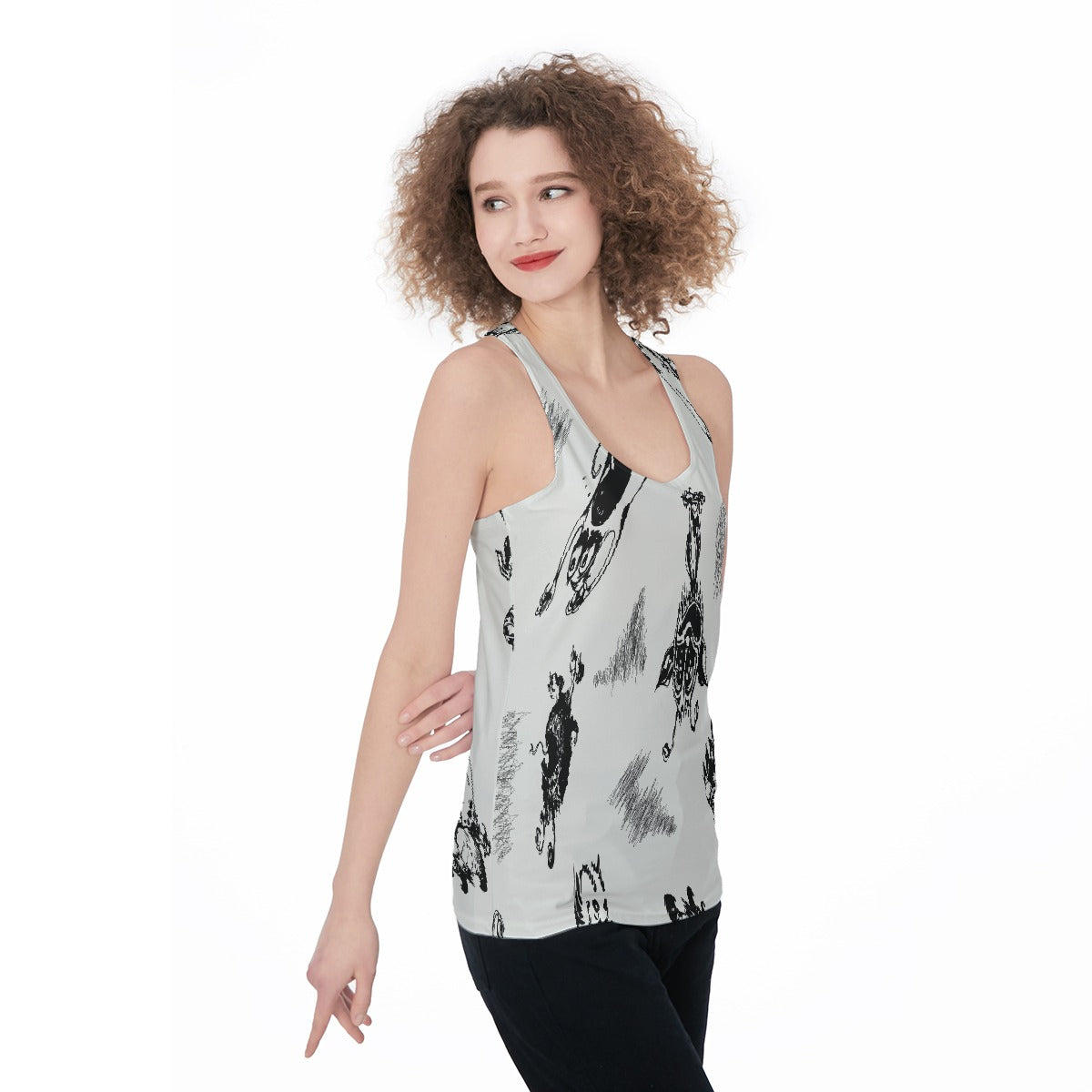 All-Over Print Women's Racerback Tank Top