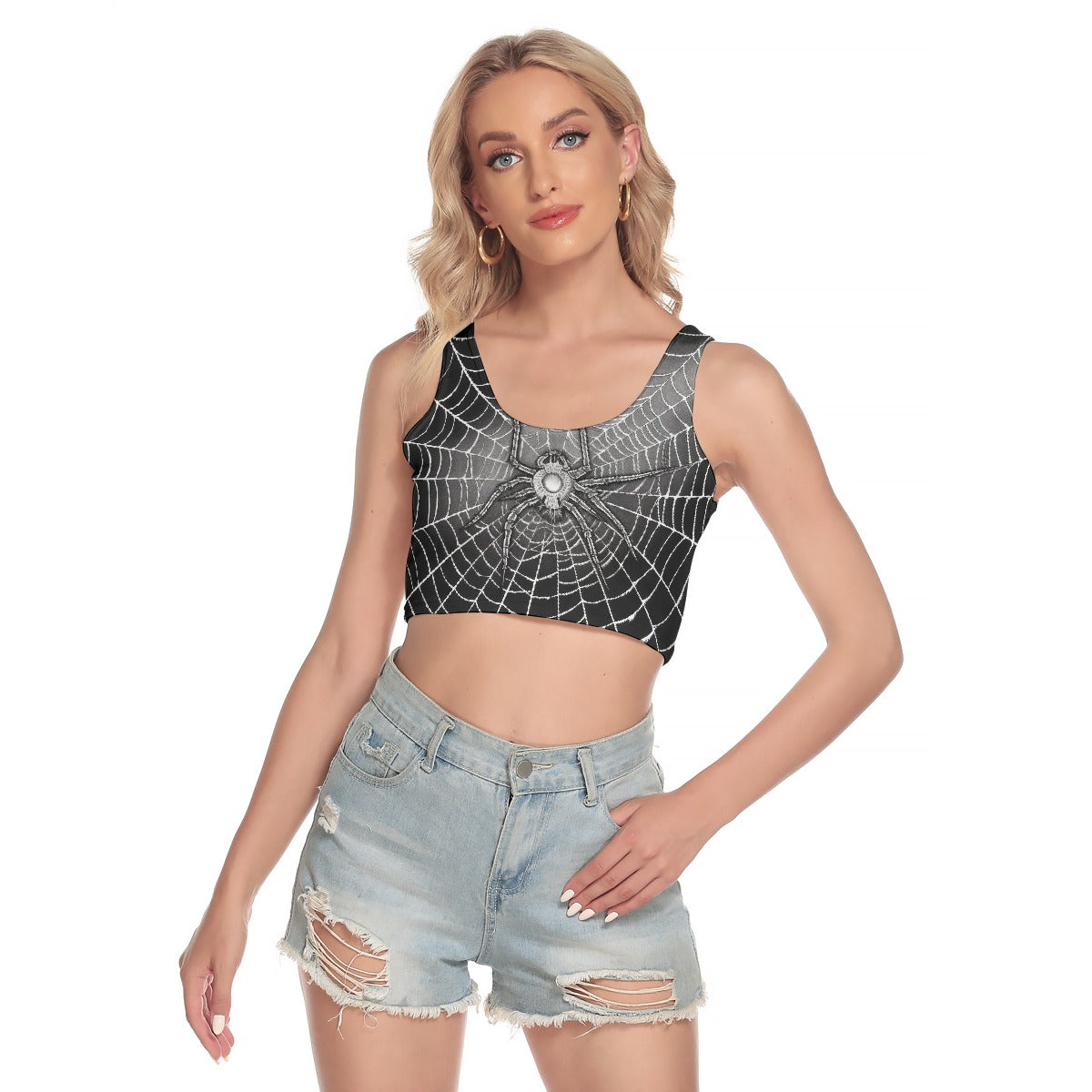 All-Over Print Women's Sport Crop Tank Top