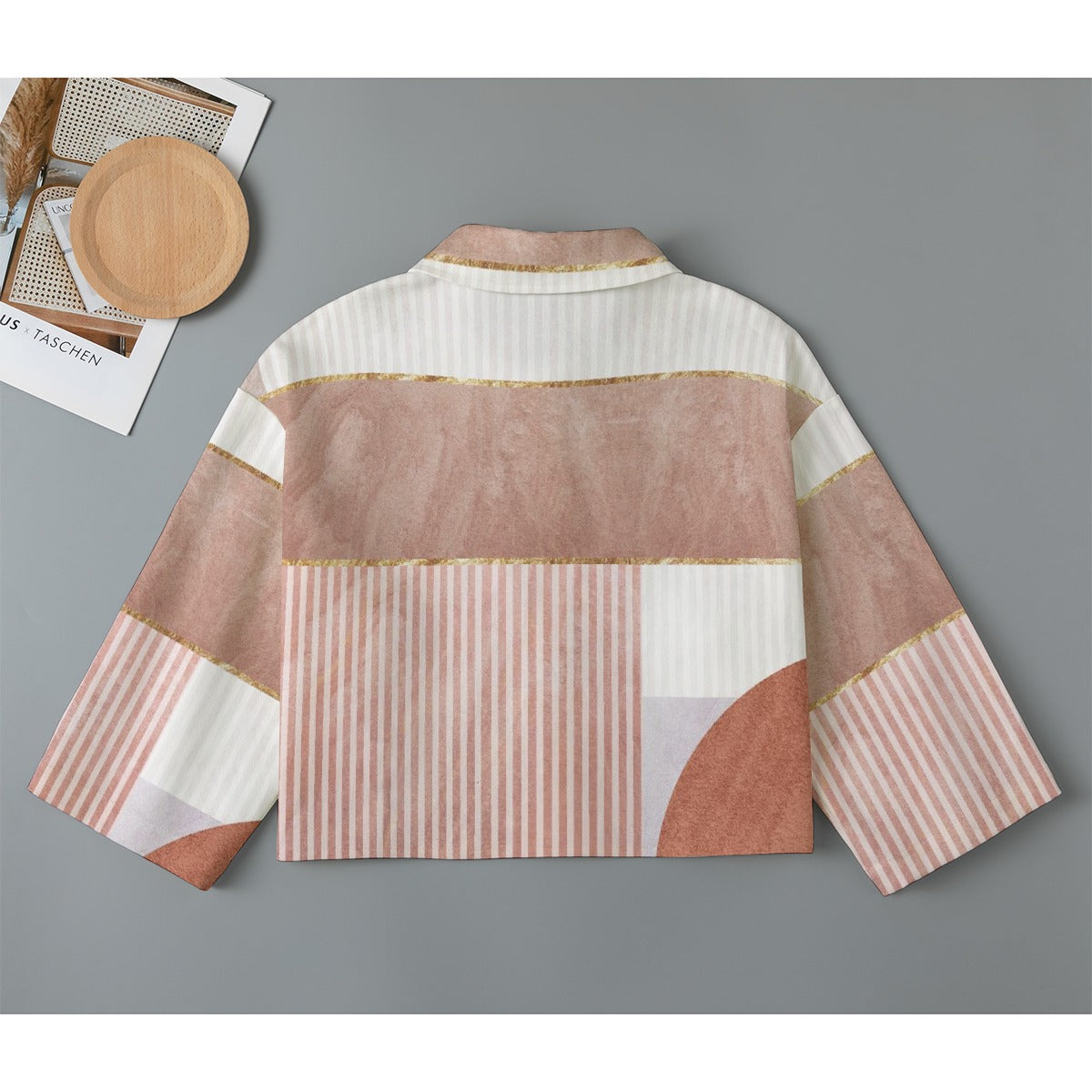 All-Over Print Women's Cropped Jacket | 245GSM Cotton