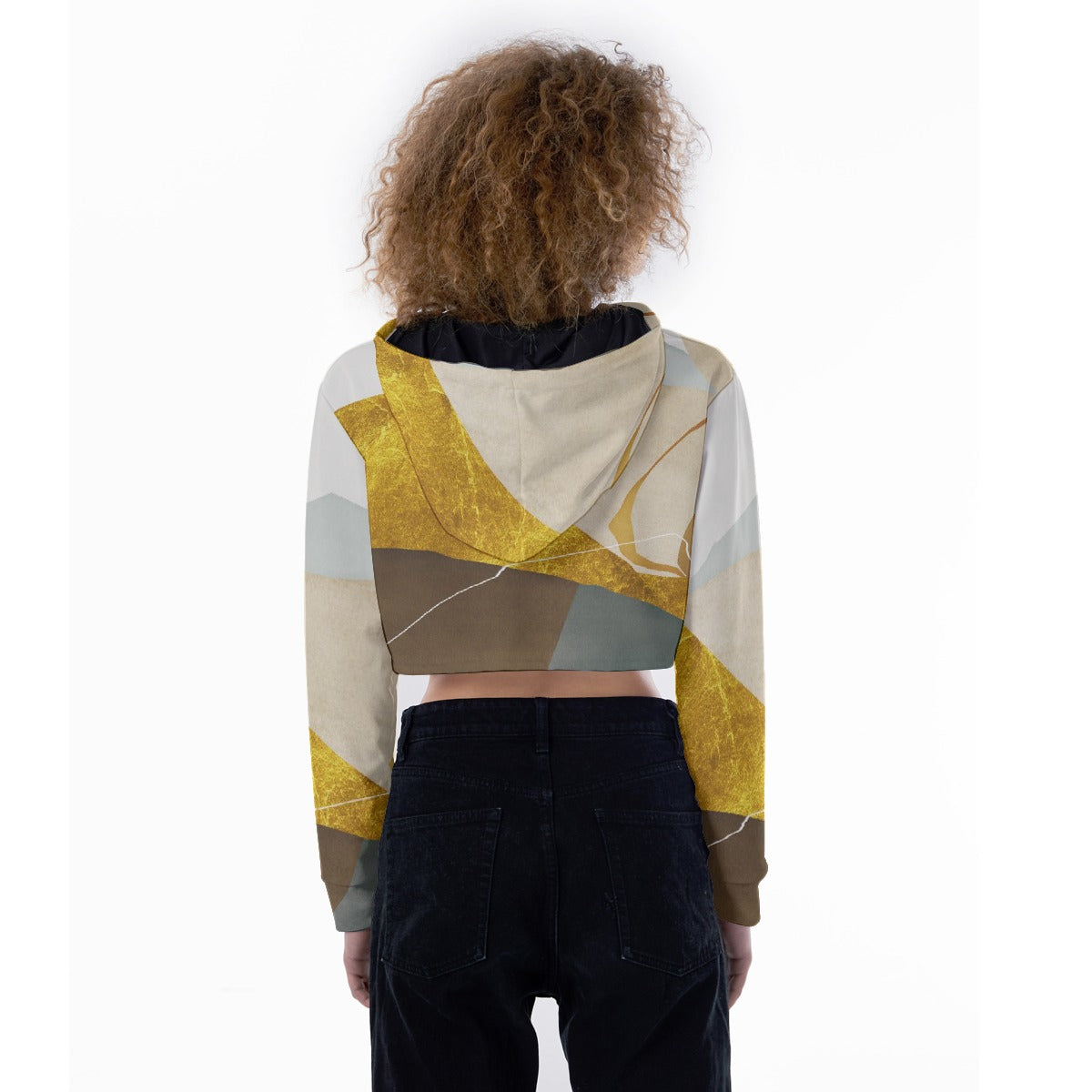 All-Over Print Women's Crop Top Hoodie