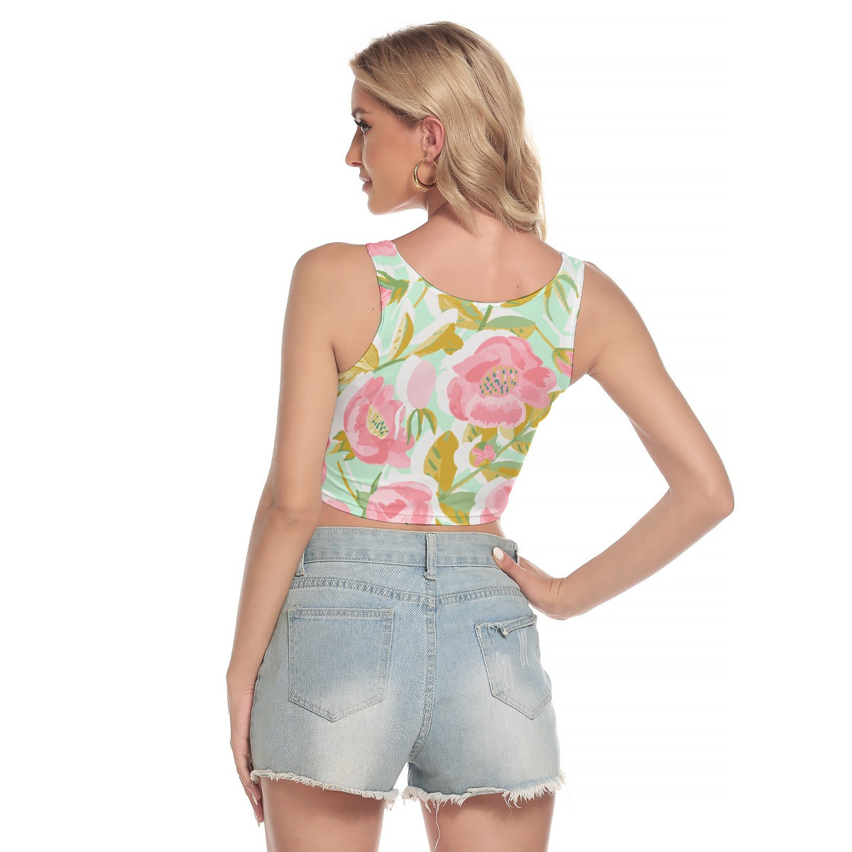 All-Over Print Women's Sport Crop Tank Top