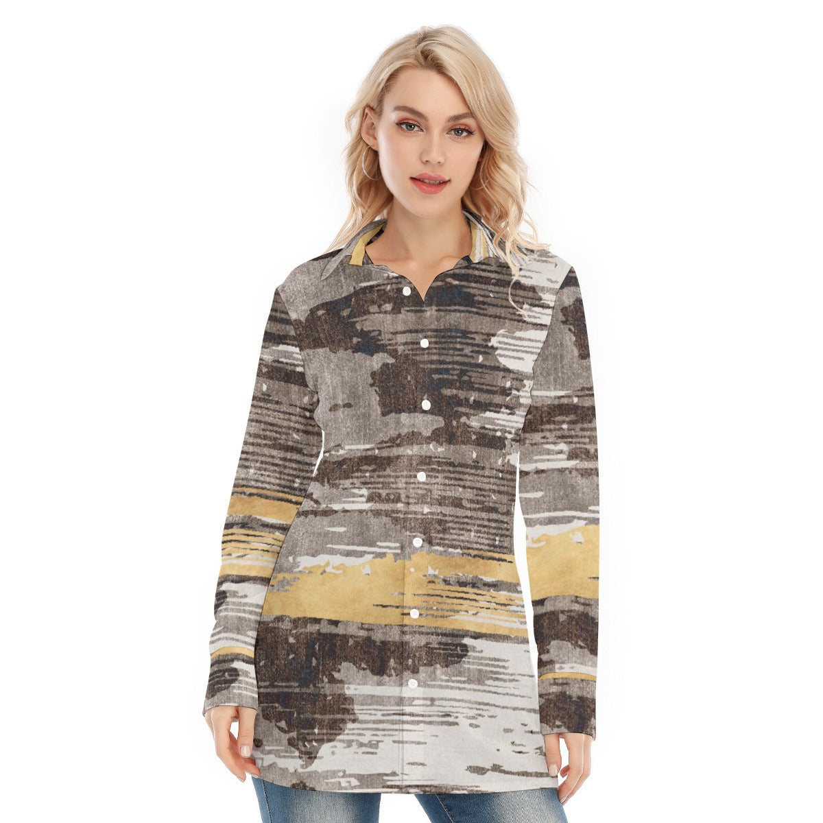 All-Over Print Women's Long Shirt