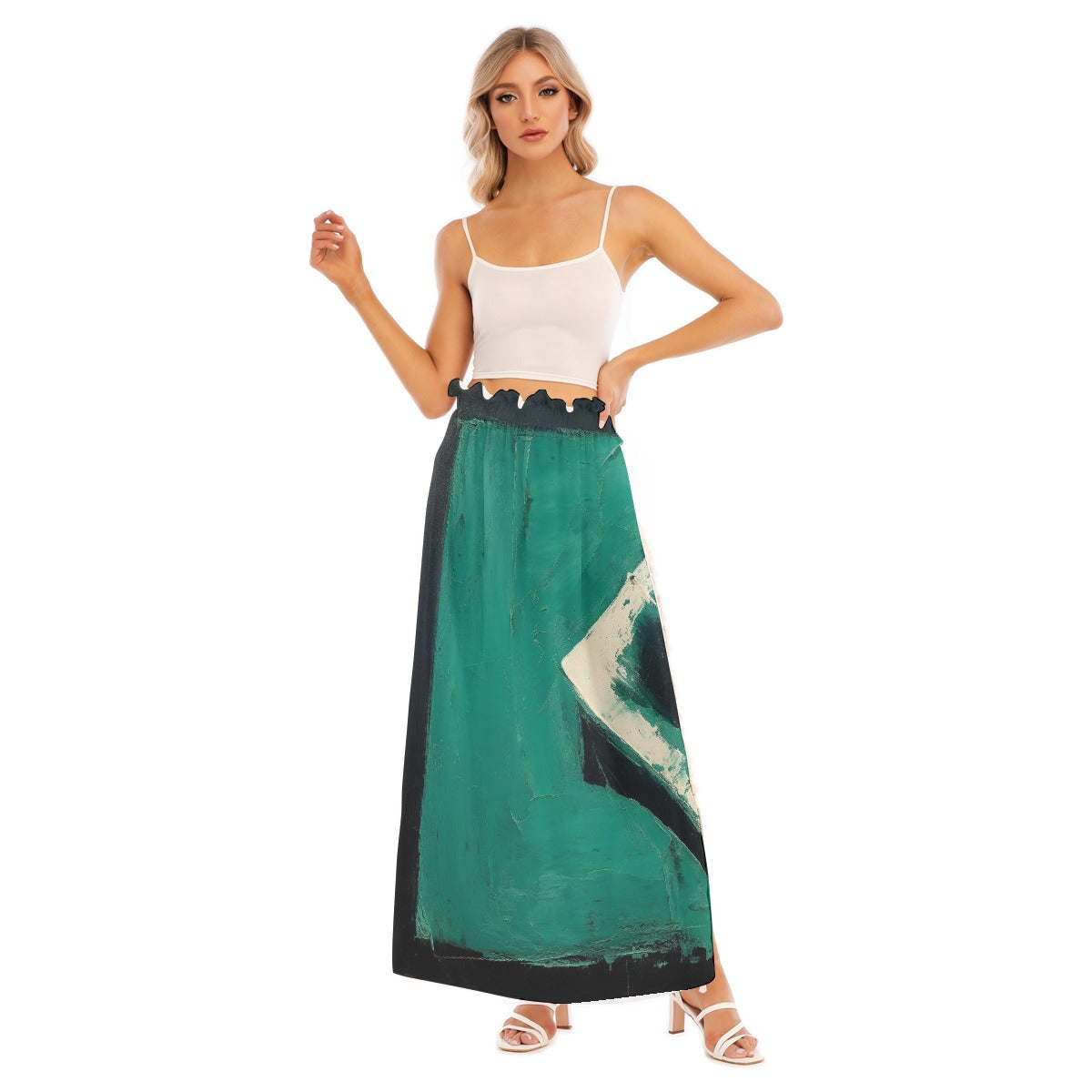 All-Over Print Women's Side Split Skirt