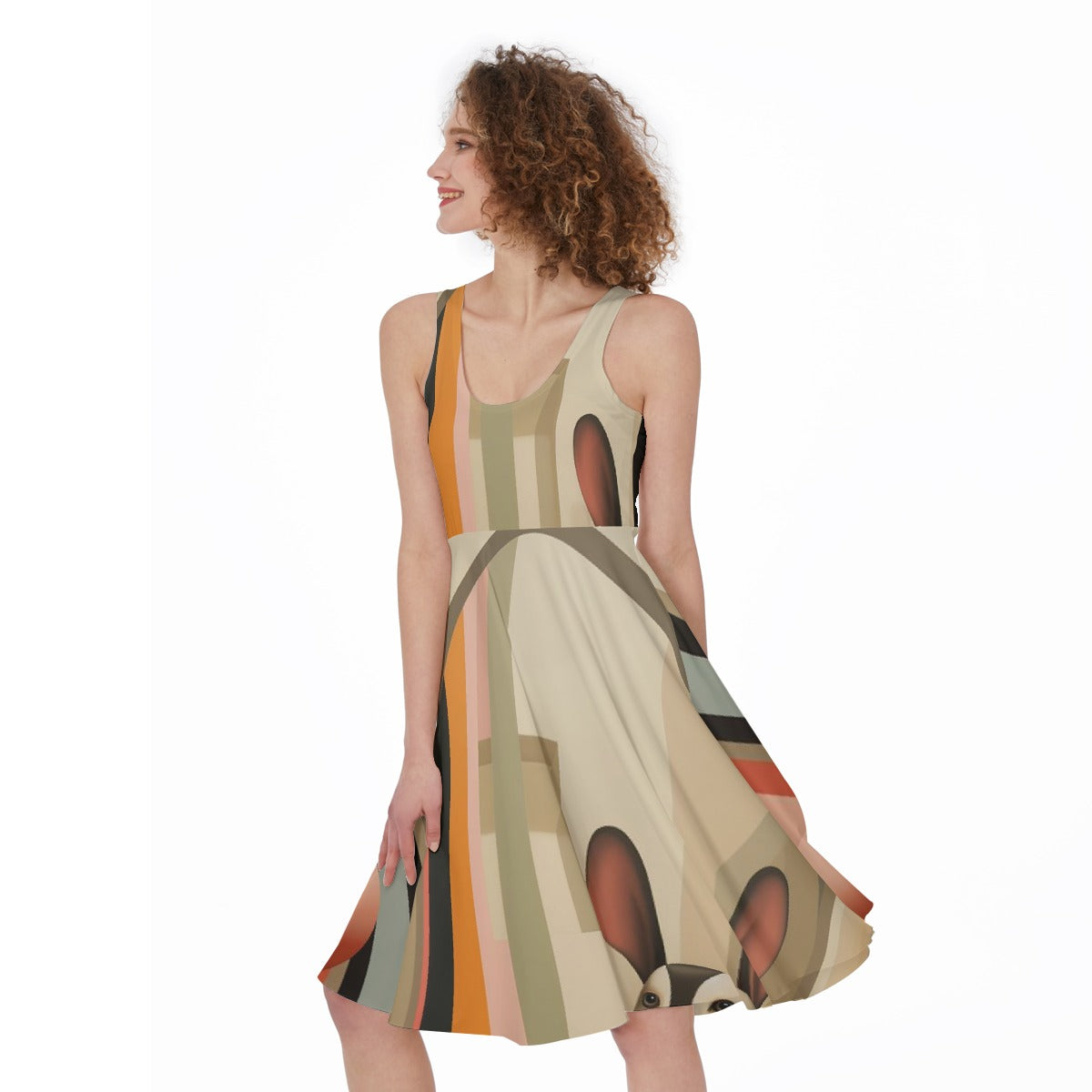 All-Over Print Women's Sleeveless Dress
