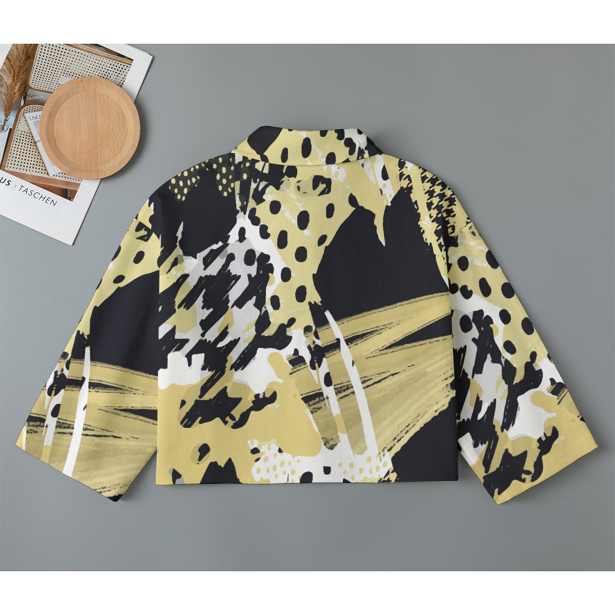 All-Over Print Women's Cropped Jacket | 245GSM Cotton