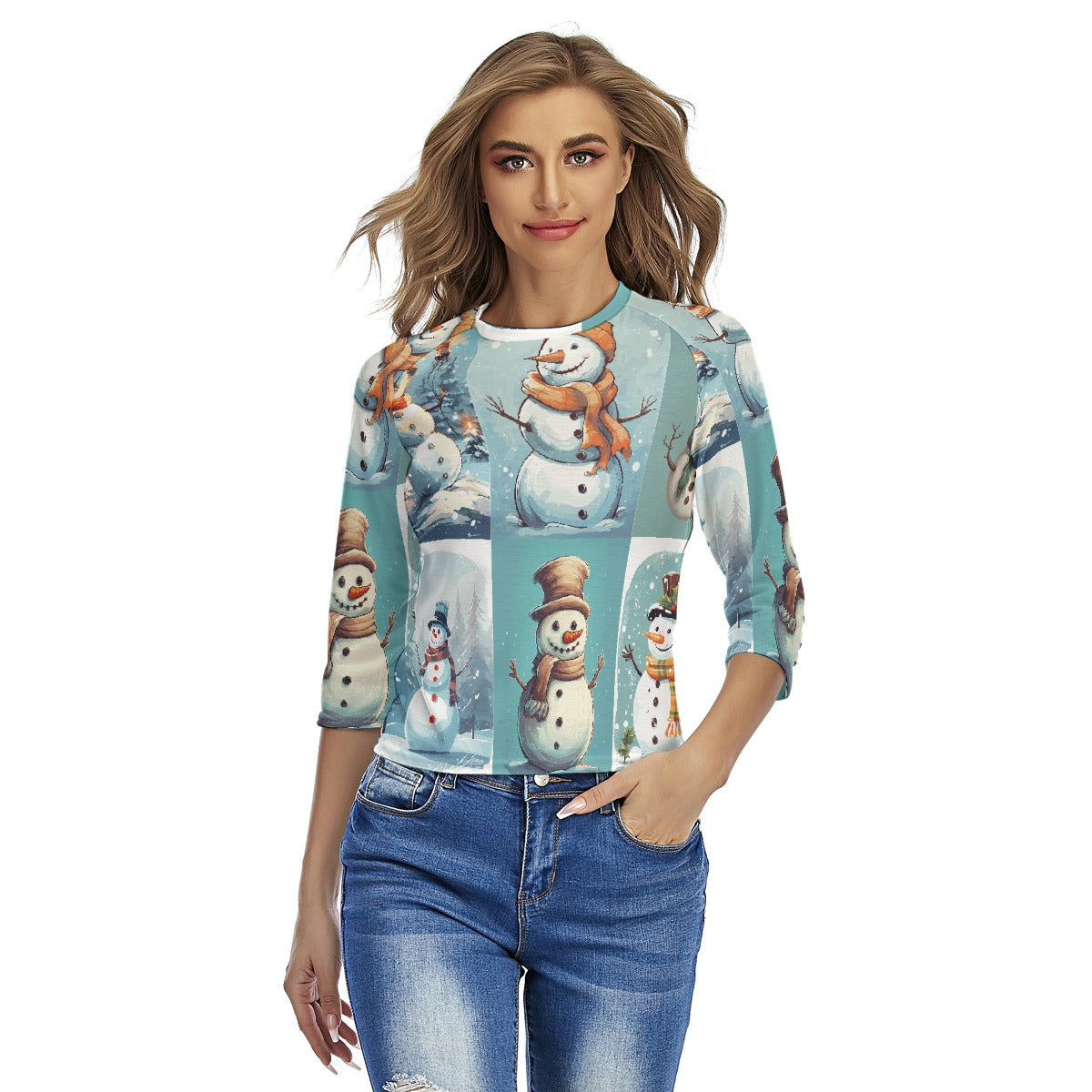 All-Over Print Women's Raglan Sleeves T-shirts