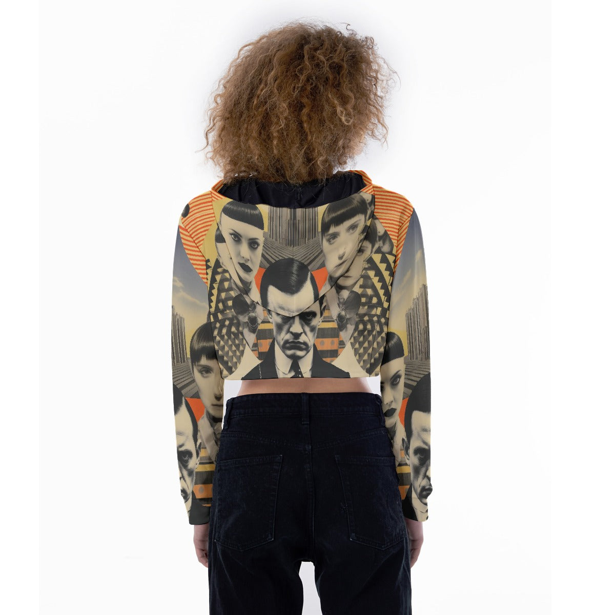 All-Over Print Women's Crop Top Hoodie