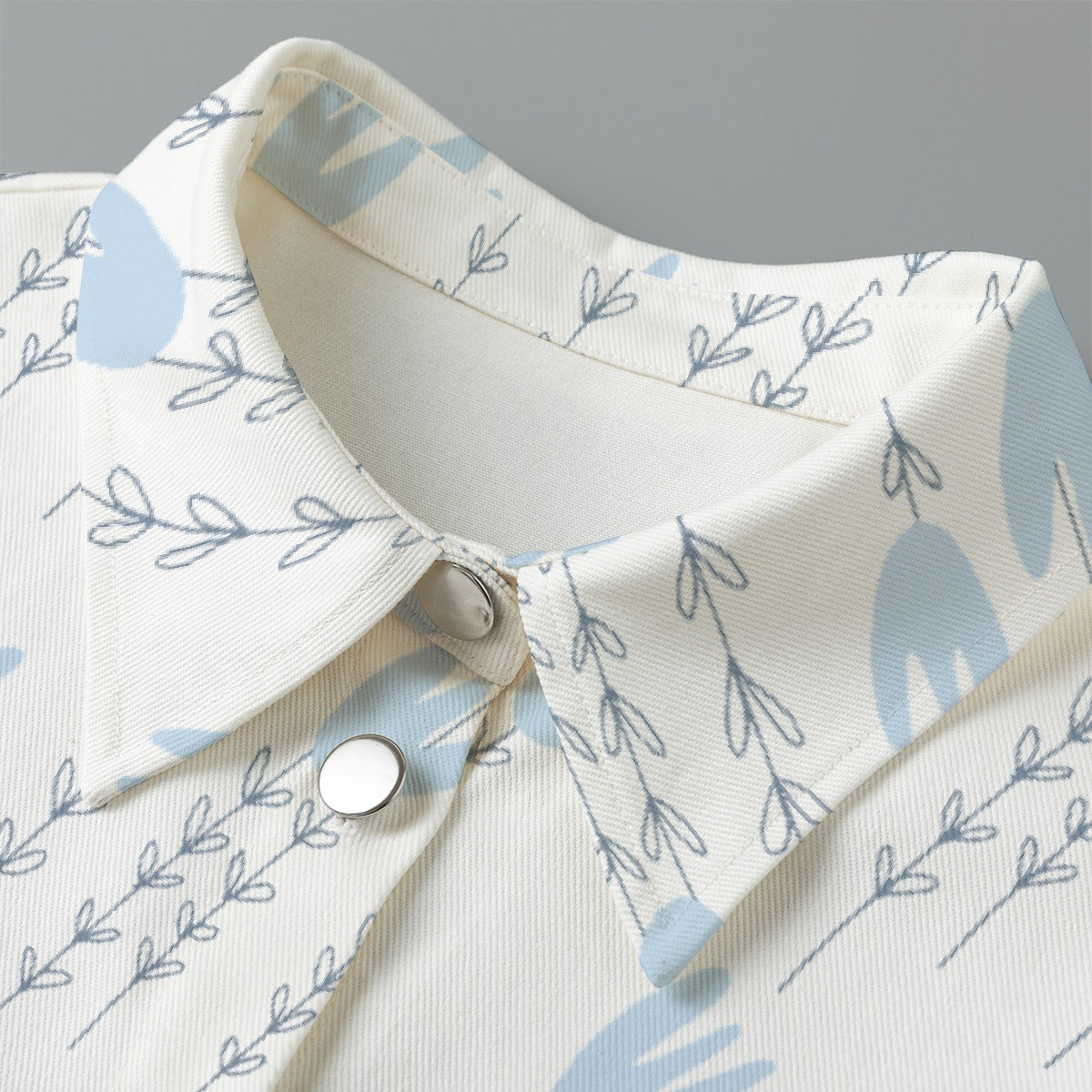 All-Over Print Women's Cropped Jacket | 245GSM Cotton