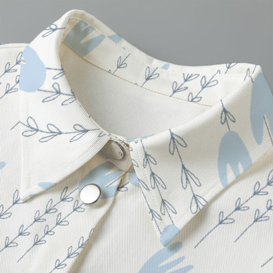 All-Over Print Women's Cropped Jacket | 245GSM Cotton