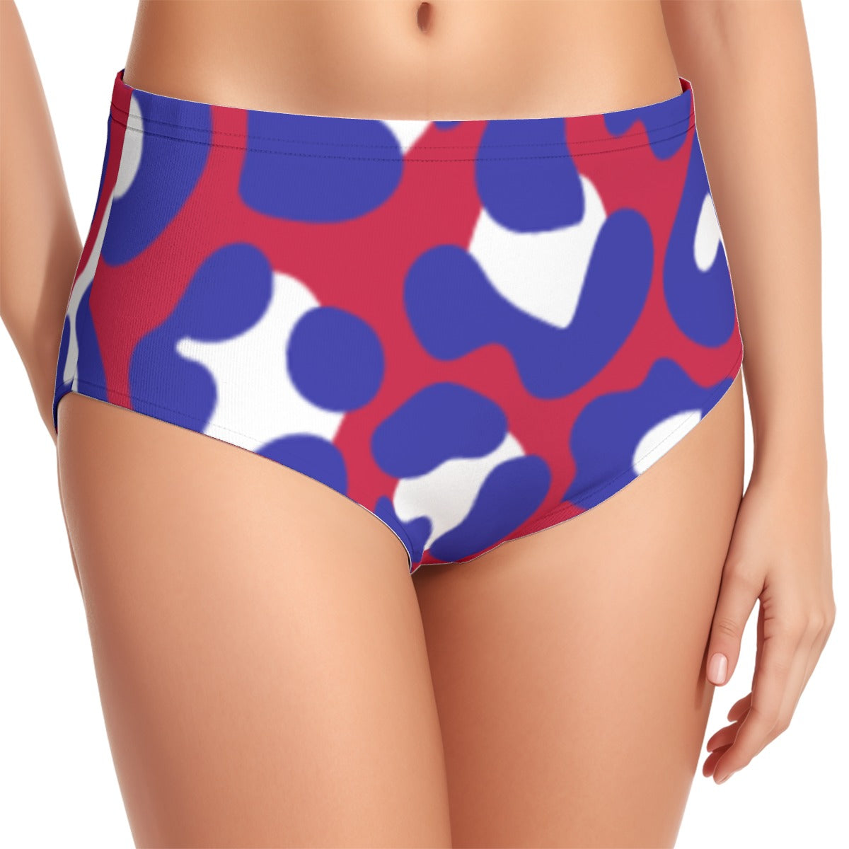 All-Over Print Women's Swimsuit Set With Halter